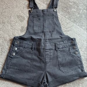 Black Overall Shorts